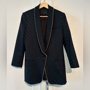 Alexander Wang 0 🖤 Black Blazer with Pearl Accents